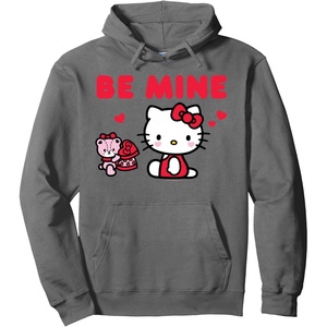 image:imageHello Kitty Be Mine Chocolates Valentines Pullover HoodieAsphalt Grey
