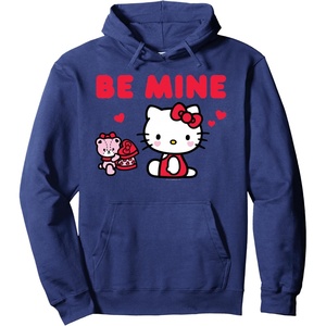 image:imageHello Kitty Be Mine Chocolates Valentines Pullover HoodieNavy Blue