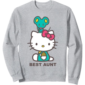 image:imageHello Kitty Best Aunt Sweatshirt SweatshirtHeather Grey
