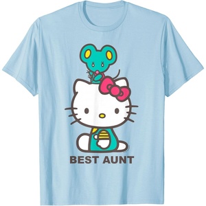 image:imageHello Kitty Best Aunt Tee Shirt TShirtBaby Blue
