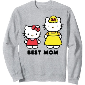 image:imageHello Kitty Best Mom Mothers Day SweatshirtHeather Grey