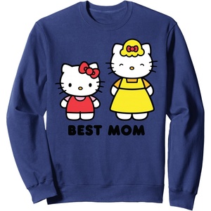 image:imageHello Kitty Best Mom Mothers Day SweatshirtNavy Blue