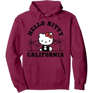 image:imageHello Kitty California Palm Trees Hoodie Pullover HoodieBurgundy