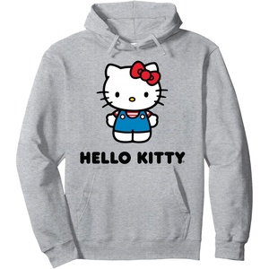 image:imageHello Kitty Character Front and Back Pullover HoodieHeather Grey