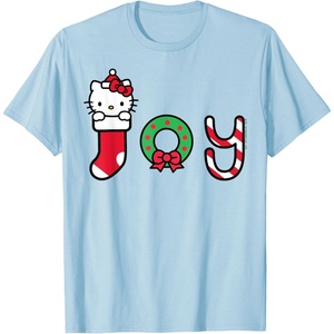 image:imageHello Kitty Christmas Joy Tee Shirt TShirtBaby Blue