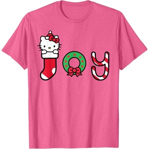 image:imageHello Kitty Christmas Joy Tee Shirt TShirtPink Heather