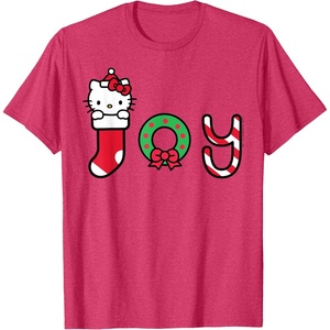 image:imageHello Kitty Christmas Joy Tee Shirt TShirtRed Heather