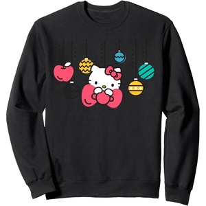 image:imageHello Kitty Christmas Ornament Holiday Sweater SweatshirtBlack