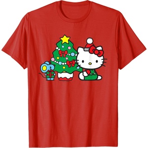 image:imageHello Kitty Christmas Tree Tee Shirt TShirtRed