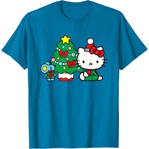 image:imageHello Kitty Christmas Tree Tee Shirt TShirtSapphire Blue