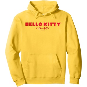 image:imageHello Kitty Classic Logo in Japanese Hoodie Pullover HoodieLemon Yellow