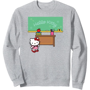 image:imageHello Kitty Classroom Teacher School SweatshirtHeather Grey