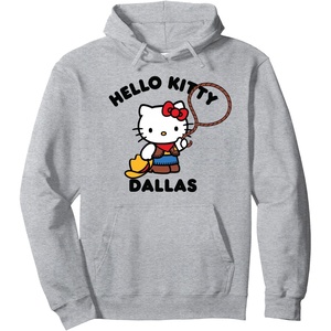 image:imageHello Kitty Dallas Texas Pullover HoodieHeather Grey