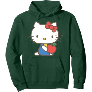 image:imageHello Kitty Distressed Retro Apple Hoodie Pullover HoodieDark Green