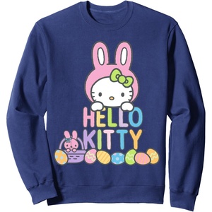 image:imageHello Kitty Easter Bunny Logo Sweatshirt SweatshirtNavy Blue