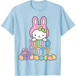 image:imageHello Kitty Easter Bunny Logo Tee Shirt TShirtBaby Blue