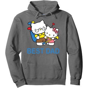 image:imageHello Kitty Fathers Day Best Dad Pullover HoodieAsphalt Grey