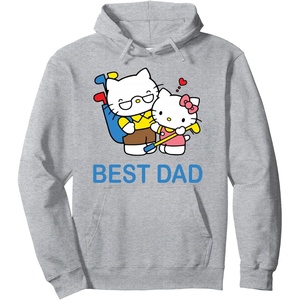 image:imageHello Kitty Fathers Day Best Dad Pullover HoodieHeather Grey