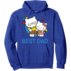 image:imageHello Kitty Fathers Day Best Dad Pullover HoodieRoyal Blue