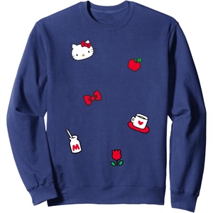 image:imageHello Kitty Favorite Things Patches Long Sleeve SweatshirtNavy Blue