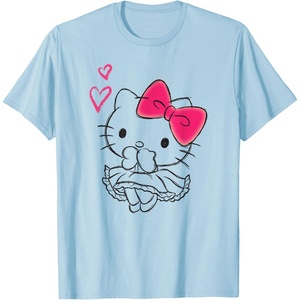 image:imageHello Kitty Girly Hearts Tee Shirt TShirtBaby Blue