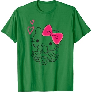 image:imageHello Kitty Girly Hearts Tee Shirt TShirtKelly Green