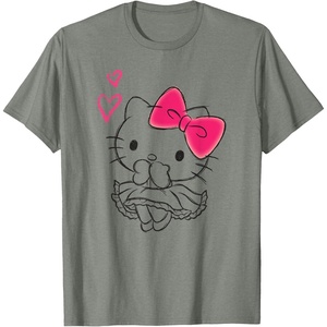 image:imageHello Kitty Girly Hearts Tee Shirt TShirtOlive Heather