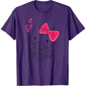image:imageHello Kitty Girly Hearts Tee Shirt TShirtPurple