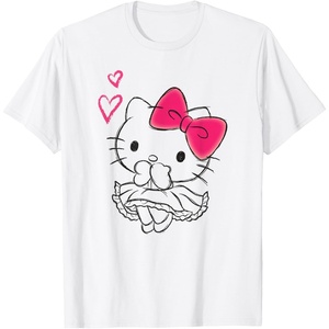 image:imageHello Kitty Girly Hearts Tee Shirt TShirtWhite