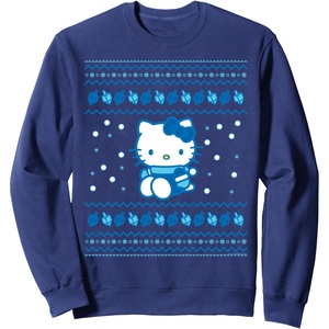 image:imageHello Kitty Hannukah Sweatshirt SweatshirtNavy Blue