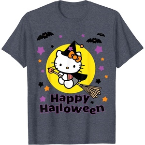 image:imageHello Kitty Happy Halloween Tee Shirt TShirtHeather Blue