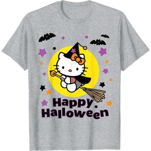 image:imageHello Kitty Happy Halloween Tee Shirt TShirtHeather Grey