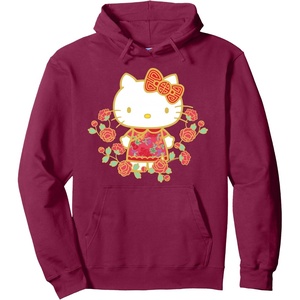 image:imageHello Kitty Happy Lunar New Year Hoodie Pullover HoodieBurgundy