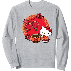 image:imageHello Kitty Happy Lunar New Year SweatshirtHeather Grey