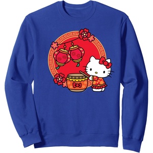 image:imageHello Kitty Happy Lunar New Year SweatshirtRoyal Blue