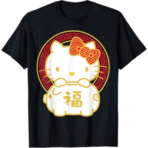 image:imageHello Kitty Happy Lunar New Year Year of The Pig Tee Shirt TShirtBlack
