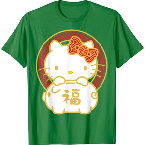 image:imageHello Kitty Happy Lunar New Year Year of The Pig Tee Shirt TShirtKelly Green