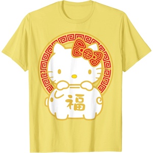 image:imageHello Kitty Happy Lunar New Year Year of The Pig Tee Shirt TShirtLemon Yellow