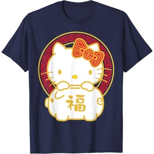 image:imageHello Kitty Happy Lunar New Year Year of The Pig Tee Shirt TShirtNavy Blue
