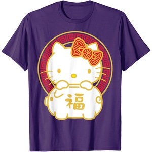 image:imageHello Kitty Happy Lunar New Year Year of The Pig Tee Shirt TShirtPurple