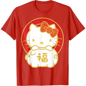 image:imageHello Kitty Happy Lunar New Year Year of The Pig Tee Shirt TShirtRed