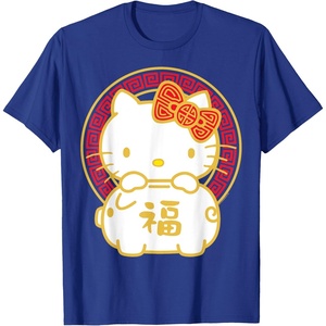 image:imageHello Kitty Happy Lunar New Year Year of The Pig Tee Shirt TShirtRoyal Blue