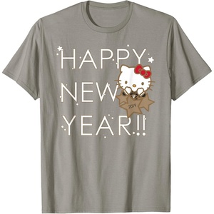 image:imageHello Kitty Happy New Year 2019 Tee Shirt TShirtSlate Grey