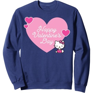 image:imageHello Kitty Happy Valentines Day SweatshirtNavy Blue