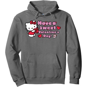 image:imageHello Kitty Have A Sweet Valentines Day Pullover HoodieAsphalt Grey