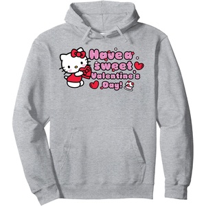 image:imageHello Kitty Have A Sweet Valentines Day Pullover HoodieHeather Grey