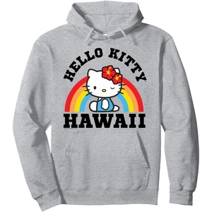image:imageHello Kitty Hawaii Rainbow Hoodie Pullover HoodieHeather Grey