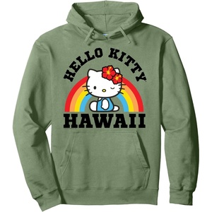 image:imageHello Kitty Hawaii Rainbow Hoodie Pullover HoodieSage Green
