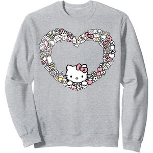 image:imageHello Kitty Heart Favorite Things SweatshirtHeather Grey
