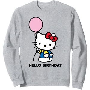 image:imageHello Kitty Hello Birthday SweatshirtHeather Grey